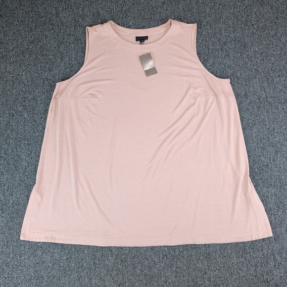 J. Jill Wearever Minimalist Sleeveless Tunic Top Womens 2X Pink Chablis NWT — photo 2